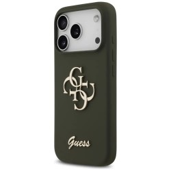 други,аксесоари,guess,big,4g,script,iphone,17,pro,phone,case,green,(khaki)