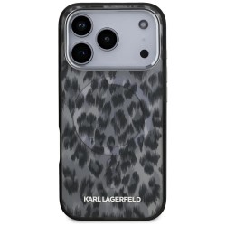 Karl lagerfeld IML Leopard Pattern MagSafe iPhone 17 Pro phone case - Black (Black) други,аксесоари,karl,lagerfeld,iml,leopard,pattern,magsafe,iphone,17,pro,phone,case,black,(black)