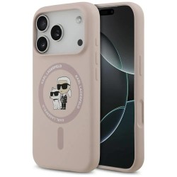 Karl lagerfeld Karl&Choupette Ring MagSafe iPhone 17 Pro phone case - Pink (Pink) други,аксесоари,karl,lagerfeld,karl&choupette,ring,magsafe,iphone,17,pro,phone,case,pink,(pink)