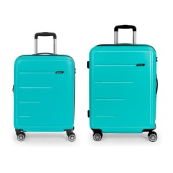 Gabol Future Plus Spinner Expandable 111L trolley bag 2 units - Green (Turquoise) куфари,gabol,future,plus,spinner,expandable,111l,trolley,bag,2,units,green,(turquoise)