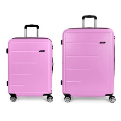 Gabol Future Plus Spinner Expandable 176L trolley bag 2 units - Pink (Pink) куфари,gabol,future,plus,spinner,expandable,176l,trolley,bag,2,units,pink,(pink)
