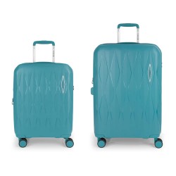 Gabol Infinity Spinner TSA Expandable 111.7L trolley bag 2 units - Blue (Turquoise) куфари,gabol,infinity,spinner,tsa,expandable,111.7l,trolley,bag,2,units,blue,(turquoise)