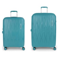 Gabol Infinity Spinner TSA Expandable 180L trolley bag 2 units - Blue (Turquoise) куфари,gabol,infinity,spinner,tsa,expandable,180l,trolley,bag,2,units,blue,(turquoise)