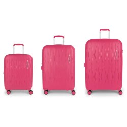 Gabol Infinity Spinner TSA Expandable 220.4L trolley bag 3 units - Pink (Fuchsia) куфари,gabol,infinity,spinner,tsa,expandable,220.4l,trolley,bag,3,units,pink,(fuchsia)