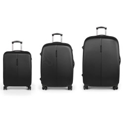 Gabol Paradise XP Spinner TSA Expandable 205.7L trolley bag 3 units - Black (Black) куфари,gabol,paradise,xp,spinner,tsa,expandable,205.7l,trolley,bag,3,units,black,(black)