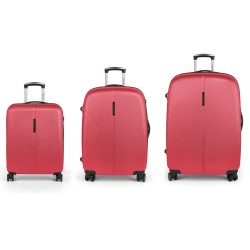 Gabol Paradise XP Spinner TSA Expandable 205.7L trolley bag 3 units - Red (Coral) куфари,gabol,paradise,xp,spinner,tsa,expandable,205.7l,trolley,bag,3,units,red,(coral)