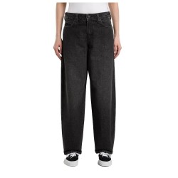 дънки,дамски,панталони,dickies,957,loose,tapered,work,jeans,grey,(black,wash,faded)