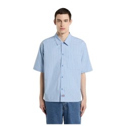 риза,с,къс,ръкав,дамски,ризи,мъжки,ризи,dickies,venedocia,stripe,short,sleeve,shirt,blue,(endless,sky)