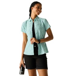 риза,с,къс,ръкав,дамски,ризи,regatta,mindano,viii,short,sleeve,shirt,green,(ocean,mist,petal,print)