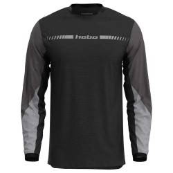 Блуза с дълъг ръкав Hebo Tech long sleeve jersey - Black (Black) блуза,с,дълъг,ръкав,мъжки,тениски,дамски,тениски,hebo,tech,long,sleeve,jersey,black,(black)