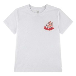 Детска тениска Converse kids Bubble Sneaker Gfx short sleeve T-shirt - White (White) детска,тениска,мъжки,тениски,дамски,тениски,converse,kids,bubble,sneaker,gfx,short,sleeve,t,shirt,white,(white)
