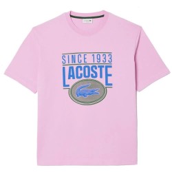 Тениска Lacoste TH7315 short sleeve T-shirt refurbished - Pink (Gelato) тениска,мъжки,тениски,lacoste,th7315,short,sleeve,t,shirt,refurbished,pink,(gelato)