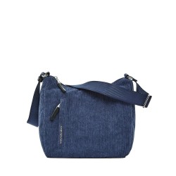 Чанта за през рамо Mandarina duck Hunter velvet hobo medium shoulder bag - Blue (Blue Wing) чанта,за,през,рамо,всички,чанти,mandarina,duck,hunter,velvet,hobo,medium,shoulder,bag,blue,(blue,wing)