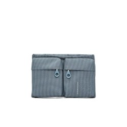 Mandarina duck Md20 double pocket flat crossbody - Grey (Iron) чанти,за,през,рамо,mandarina,duck,md20,double,pocket,flat,crossbody,grey,(iron)