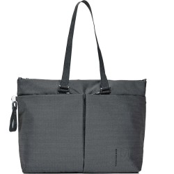 Пазарска чанта Mandarina duck Md20 qmt42 Shopper Bag - Grey (Steel) пазарска,чанта,всички,чанти,mandarina,duck,md20,qmt42,shopper,bag,grey,(steel)