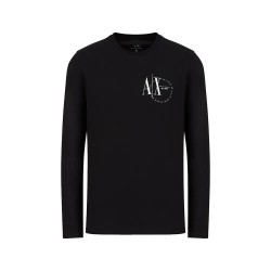 тениска,мъжки,тениски,armani,zj1dz,long,sleeve,t,shirt,black,(black)