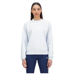 Блуза New balance Essentials Stacked Logo French Terry sweatshirt refurbished - Blue (Ice Blue) блуза,дамски,блузи,new,balance,essentials,stacked,logo,french,terry,sweatshirt,refurbished,blue,(ice,blue)