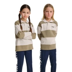 детски,блузи,с,яка,hummel,loose,striped,long,sleeve,polo,beige,(cornstalk)