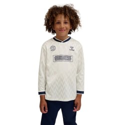 Юношеска тениска Hummel Pleks junior long sleeve T-shirt - Beige / White (Marshmallow) юношеска,тениска,мъжки,тениски,дамски,тениски,hummel,pleks,junior,long,sleeve,t,shirt,beige,white,(marshmallow)
