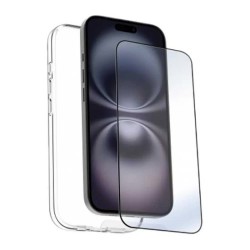 Muvit for change IPhone 17 phone case and screen protector - Clear (Transparent / Black) други,аксесоари,muvit,for,change,iphone,17,phone,case,and,screen,protector,clear,(transparent,black)