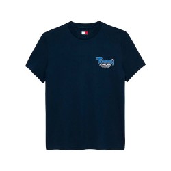 Тениска Tommy hilfiger DM0DM22049 short sleeve T-shirt - Blue (Blue C1G) тениска,мъжки,тениски,tommy,hilfiger,dm0dm22049,short,sleeve,t,shirt,blue,(blue,c1g)