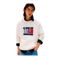 Суичър Tommy hilfiger DM0DM22092 hoodie - White (White) суичър,мъжки,пуловери,tommy,hilfiger,dm0dm22092,hoodie,white,(white)