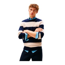 Блуза Tommy hilfiger MW0MW36535 sweater - Blue (Blue) блуза,мъжки,пуловери,tommy,hilfiger,mw0mw36535,sweater,blue,(blue)