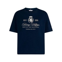 тениска,дамски,тениски,tommy,hilfiger,ww0ww46118,short,sleeve,t,shirt,blue,(blue)