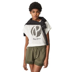 Тениска Pepe jeans Alice short sleeve T-shirt - White (White) тениска,дамски,тениски,pepe,jeans,alice,short,sleeve,t,shirt,white,(white)