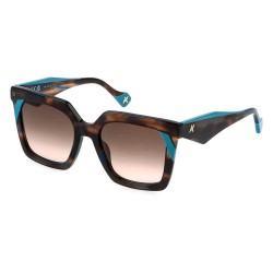 слънчеви,очила,слънчеви,очила,yalea,sya215,540m61,woman,sunglasses,shiny,striped,blue,brown