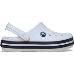 Crocs Crocband toddler clogs - White (White / Navy 126) дамски,сандали,и,чехли,мъжки,сандали,мъжки,джапанки,и,чехли,crocs,crocband,toddler,clogs,white,(white,navy,126)