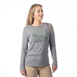 Тениска Klim Haven Tri-Blend long sleeve T-shirt - Grey (Heathered Gray / Rain Forest) тениска,мъжки,тениски,дамски,тениски,klim,haven,tri,blend,long,sleeve,t,shirt,grey,(heathered,gray,rain,forest)
