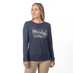 Тениска Klim Haven Tri-Blend long sleeve T-shirt - Grey (Navy Frost / Papyrus) тениска,мъжки,тениски,дамски,тениски,klim,haven,tri,blend,long,sleeve,t,shirt,grey,(navy,frost,papyrus)