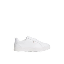 Маратонки Tommy hilfiger Flag Court trainers - White (White) маратонки,мъжки,маратонки,дамски,маратонки,tommy,hilfiger,flag,court,trainers,white,(white)