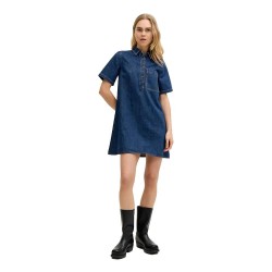 рокля,дамски,поли,и,рокли,jack,&,jones,amara,sille,jjxx,short,sleeve,short,dress,blue,(medium,blue,denim)