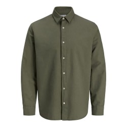 риза,с,дълъг,ръкав,дамски,ризи,мъжки,ризи,jack,&,jones,breeze,linen,blend,long,sleeve,shirt,green,(dusty,olive)
