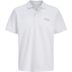 Jack & jones College Logo short sleeve polo - White (Bright White) дамски,блузи,с,яка,мъжки,блузи,с,яка,jack,&,jones,college,logo,short,sleeve,polo,white,(bright,white)