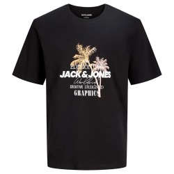 тениска,мъжки,тениски,дамски,тениски,jack,&,jones,gradient,print,short,sleeve,t,shirt,black,(black)