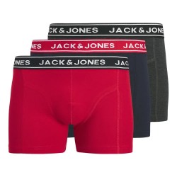 боксерки,мъжко,бельо,jack,&,jones,hector,solid,trunks,boxers,3,units,multicolor,(navy,blazer,true,red,dark,grey,melange)