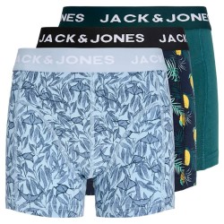 Боксерки Jack & jones Jake Lemon Trunks boxers 3 units - Green / Blue (Navy Blazer / Chambray Blue / Atlantic Deep) боксерки,детско,бельо,jack,&,jones,jake,lemon,trunks,boxers,3,units,green,blue,(navy,blazer,chambray,blue,atlantic,deep)