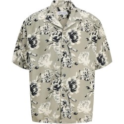 Риза с къс ръкав Jack & jones Jeff Monochrome short sleeve shirt - Green (Vetiver) риза,с,къс,ръкав,дамски,ризи,мъжки,ризи,jack,&,jones,jeff,monochrome,short,sleeve,shirt,green,(vetiver)