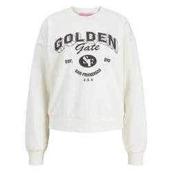 блуза,дамски,блузи,jack,&,jones,merle,spring,rlx,short,jjxx,sweatshirt,white,(vanilla,ice,print,golden,gate)