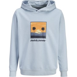 Суичър Jack & jones Perry hoodie - Blue (Celestial Blue) суичър,детски,блузи,jack,&,jones,perry,hoodie,blue,(celestial,blue)
