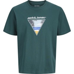 Тениска Jack & jones Perry short sleeve T-shirt - Green (Atlantic Deep) тениска,мъжки,тениски,дамски,тениски,jack,&,jones,perry,short,sleeve,t,shirt,green,(atlantic,deep)