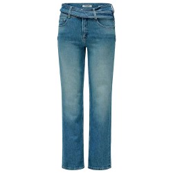 дънки,дамски,панталони,salsa,jeans,faith,belt,straight,fit,jeans,blue,(greencast)