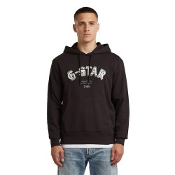 Суичър G-Star D27100-D257 Relaxed Fit hoodie - Black (Dark Black) суичър,мъжки,пуловери,g,star,d27100,d257,relaxed,fit,hoodie,black,(dark,black)