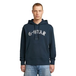 Суичър G-Star D27100-D257 Relaxed Fit hoodie - Blue (Dark Patriot Blue) суичър,мъжки,пуловери,g,star,d27100,d257,relaxed,fit,hoodie,blue,(dark,patriot,blue)