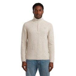 Блуза G-Star D27961-D754 half zip sweater - Beige (Whitebait) блуза,мъжки,пуловери,g,star,d27961,d754,half,zip,sweater,beige,(whitebait)