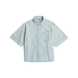 риза,с,къс,ръкав,дамски,ризи,g,star,d29326,01,short,sleeve,shirt,blue,(vintage,light,aged)