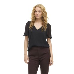 дамски,блузи,vila,falia,short,sleeve,blouse,black,(black)